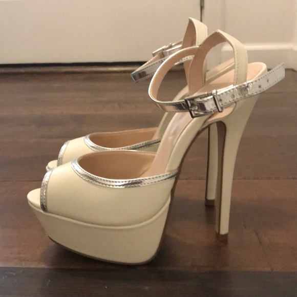 ALDO Gelille Heels Off-White - Size:37 (7 US) NWOT - Picture 3 of 5